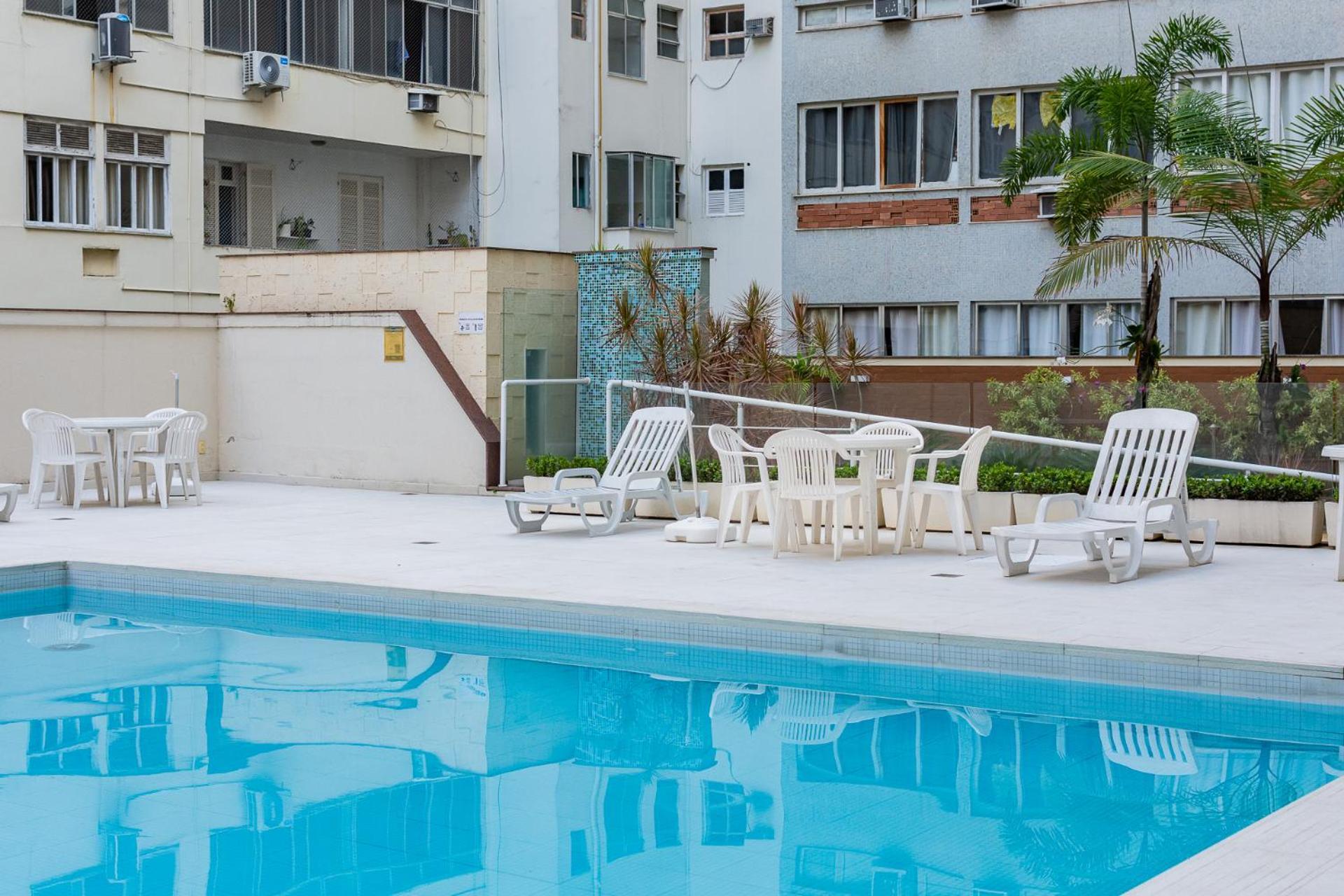 Flat Posto 6 Com Piscina - Copacabana Rio de Janeiro Eksteriør billede