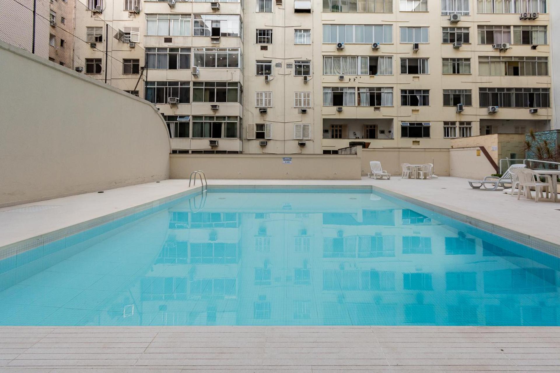 Flat Posto 6 Com Piscina - Copacabana Rio de Janeiro Eksteriør billede